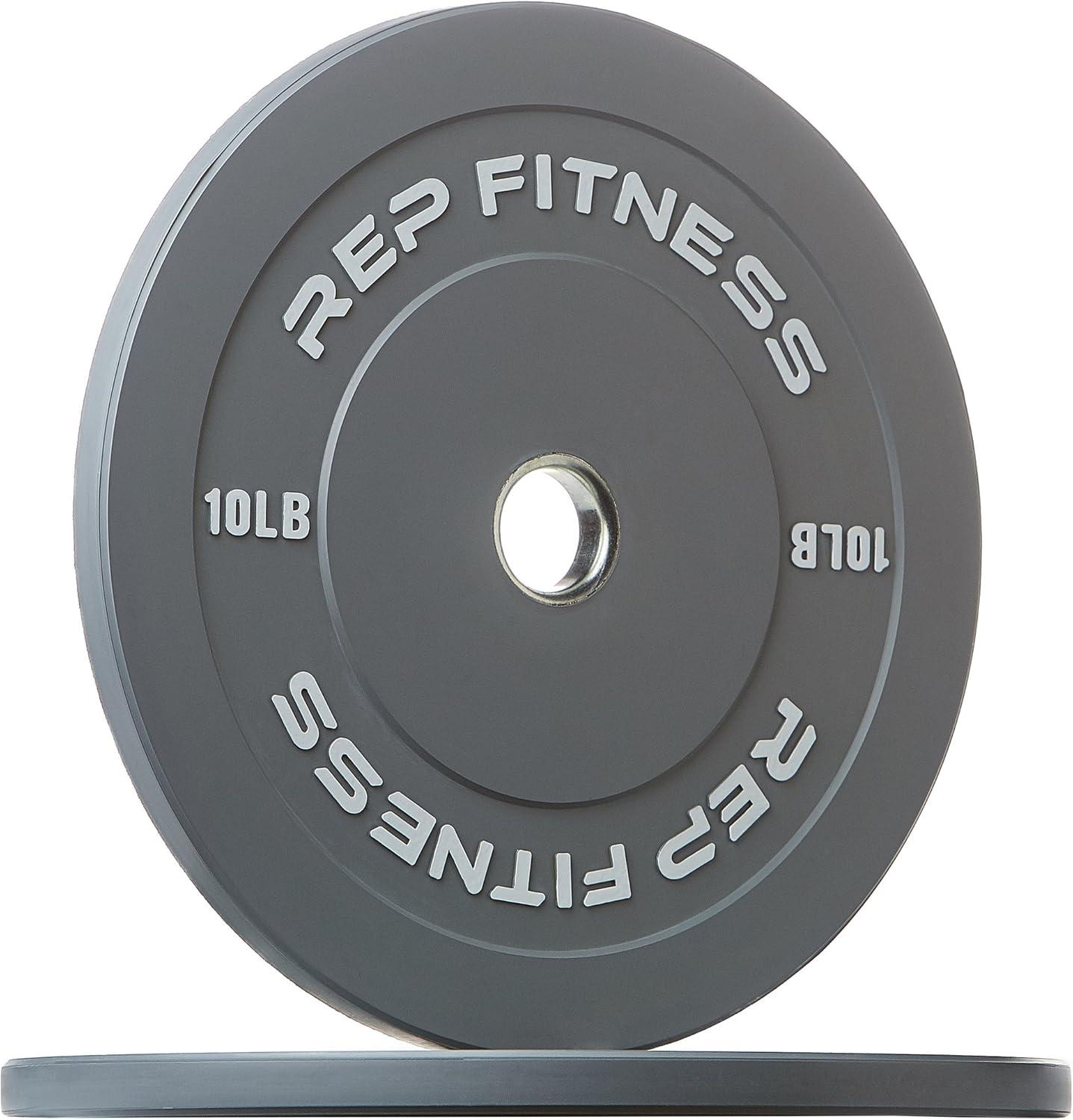 imageREP Fitness Color Bumper Plates  ColorCoded Low Odor Rubber Olympic Plates for Strength Conditioning and WeightliftingJ 260lb Color Set