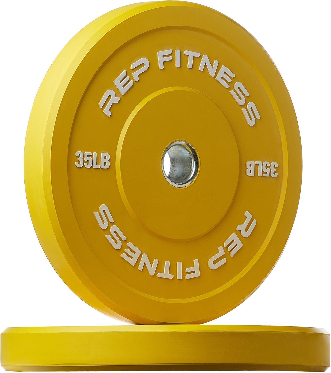 imageREP Fitness Color Bumper Plates  ColorCoded Low Odor Rubber Olympic Plates for Strength Conditioning and WeightliftingK 370lb Color Set