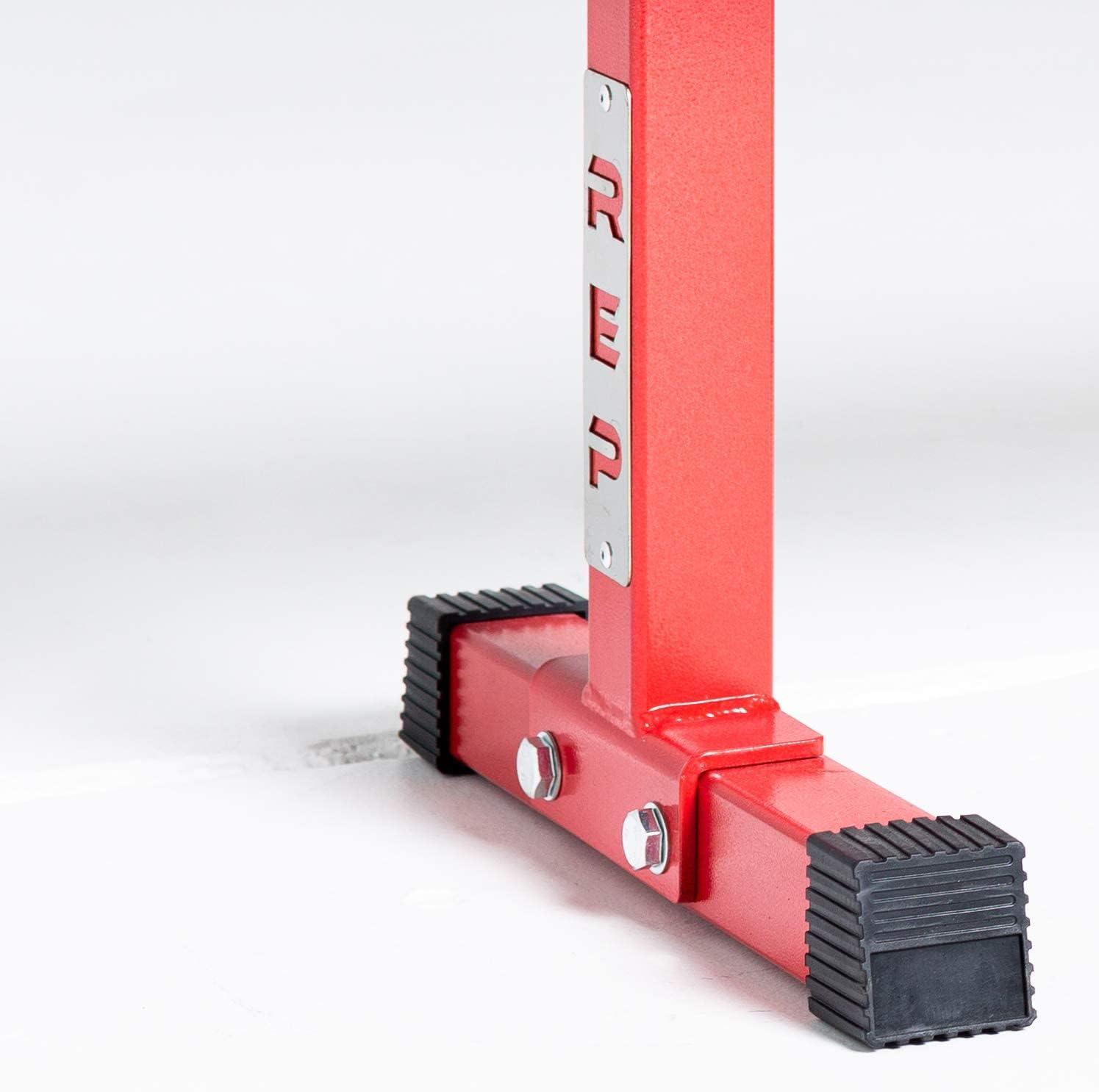 imageREP Fitness Flat Weight Bench Heavy Duty Workout Bench For Home Gym Folding Fitness Equipment For Strength Training Adjustable Utility Platform For Dumbbells Barbell Lifting And Core ExercisesRed