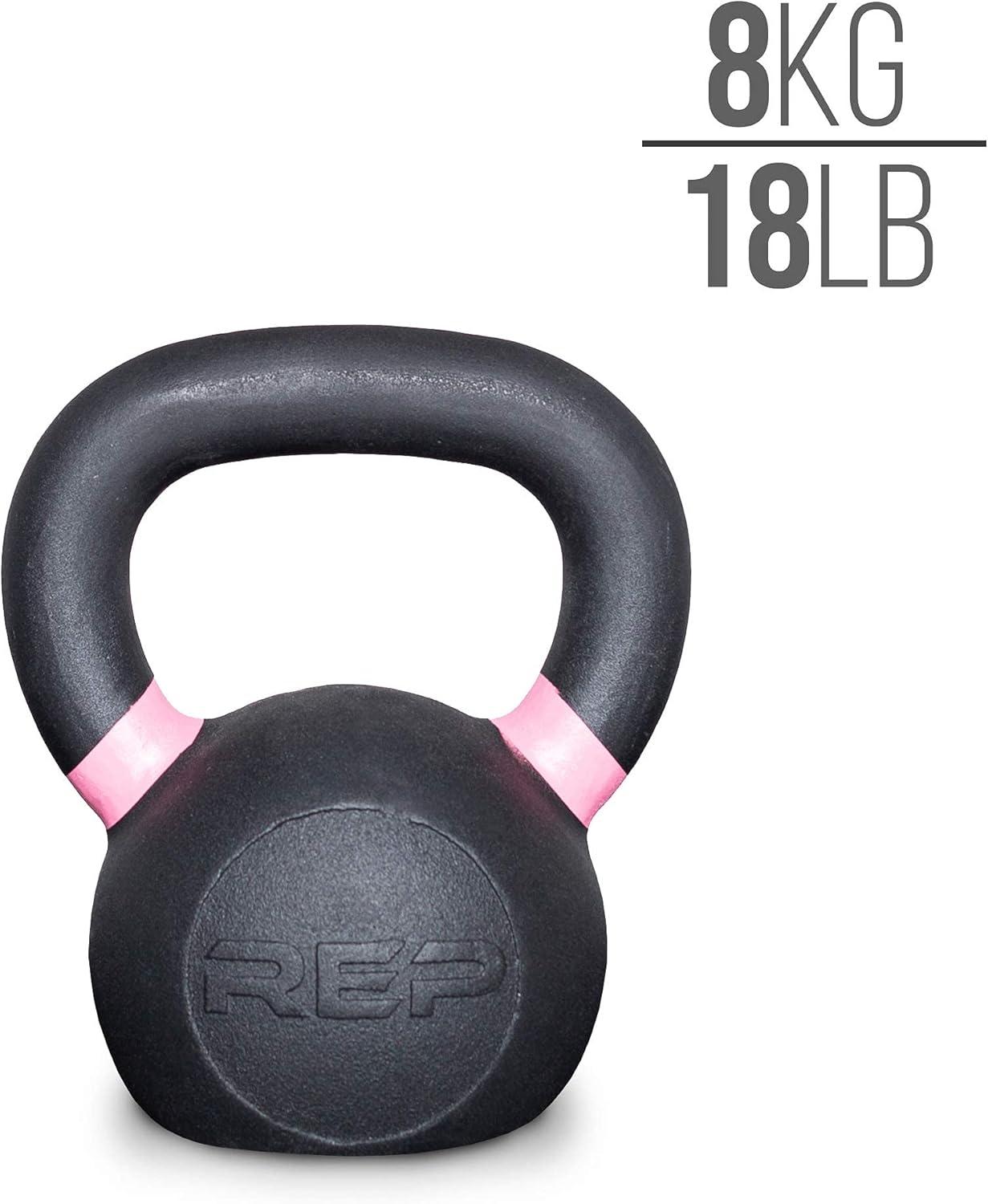 imageREP Fitness Kettlebell Set and Singles 4kg to 24kg 9lb to 53lb Range Adjustable Weight Cast Iron Strength Exercise Training Home Gym Power Workout Equipment Free Weights Dumbbell Alternative824 kg set