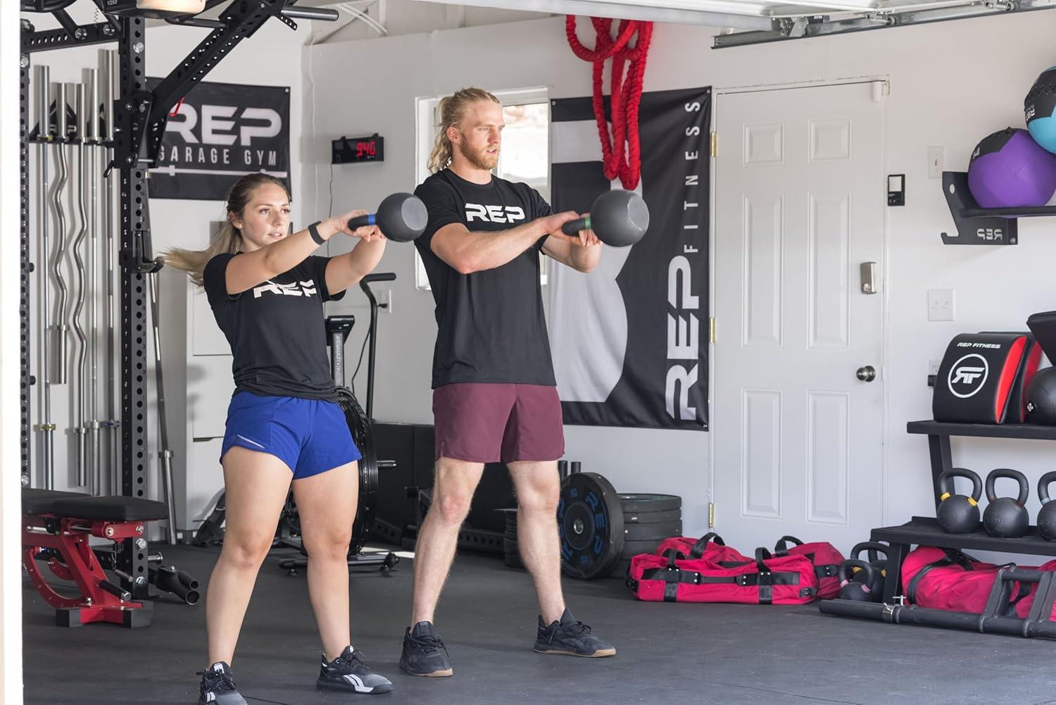 imageREP Fitness Kettlebell Set and Singles 4kg to 24kg 9lb to 53lb Range Adjustable Weight Cast Iron Strength Exercise Training Home Gym Power Workout Equipment Free Weights Dumbbell Alternative28 kg