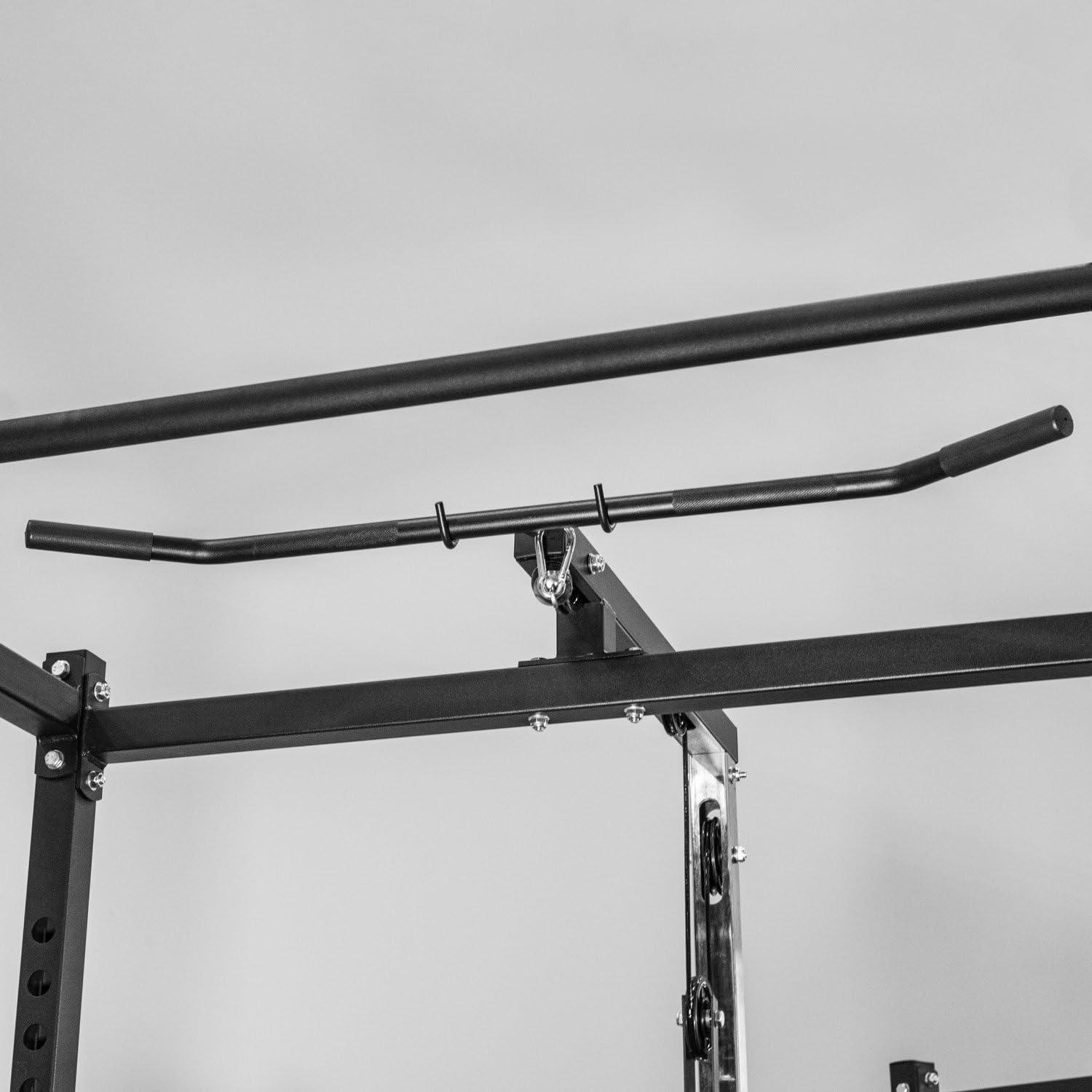 imageREP Fitness LAT Pull DownLow Row Accessory for 1000 Series Power Racks Attachment for PR1100 and PR1000 Weight Cages