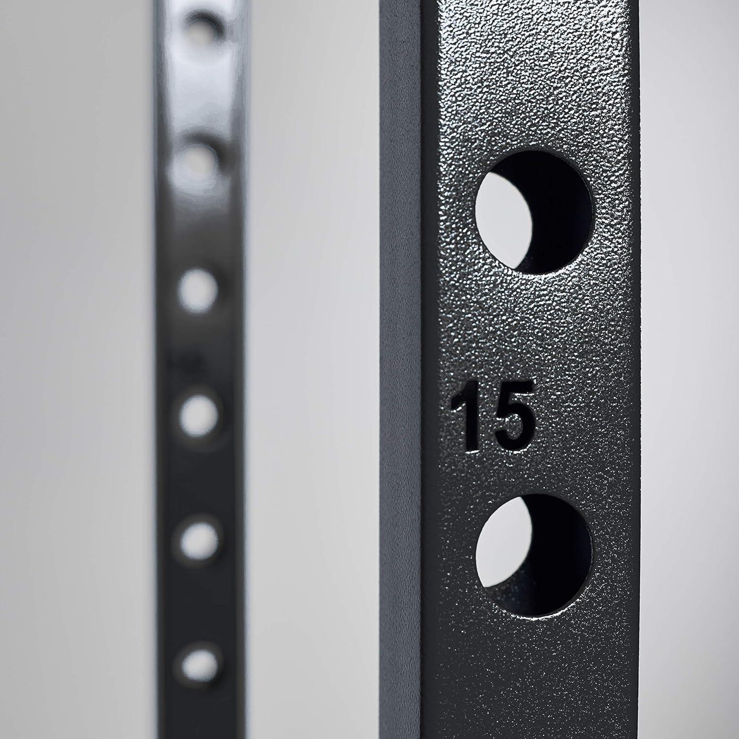 imageREP Fitness PR1100 Power Rack 700 lbs Rated Lifting Cage for Weight TrainingBlack Power Rack