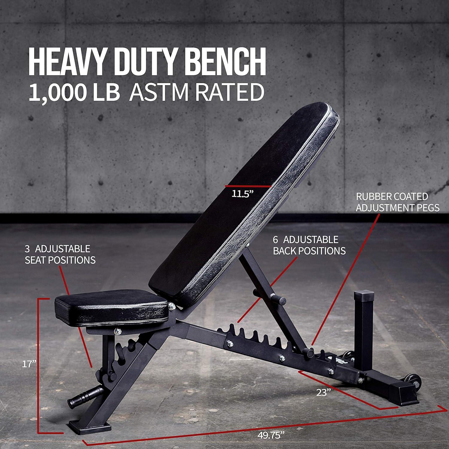 imageREP Fitness PR1100 Power Rack 700 lbs Rated Lifting Cage for Weight TrainingBlack Power Rack