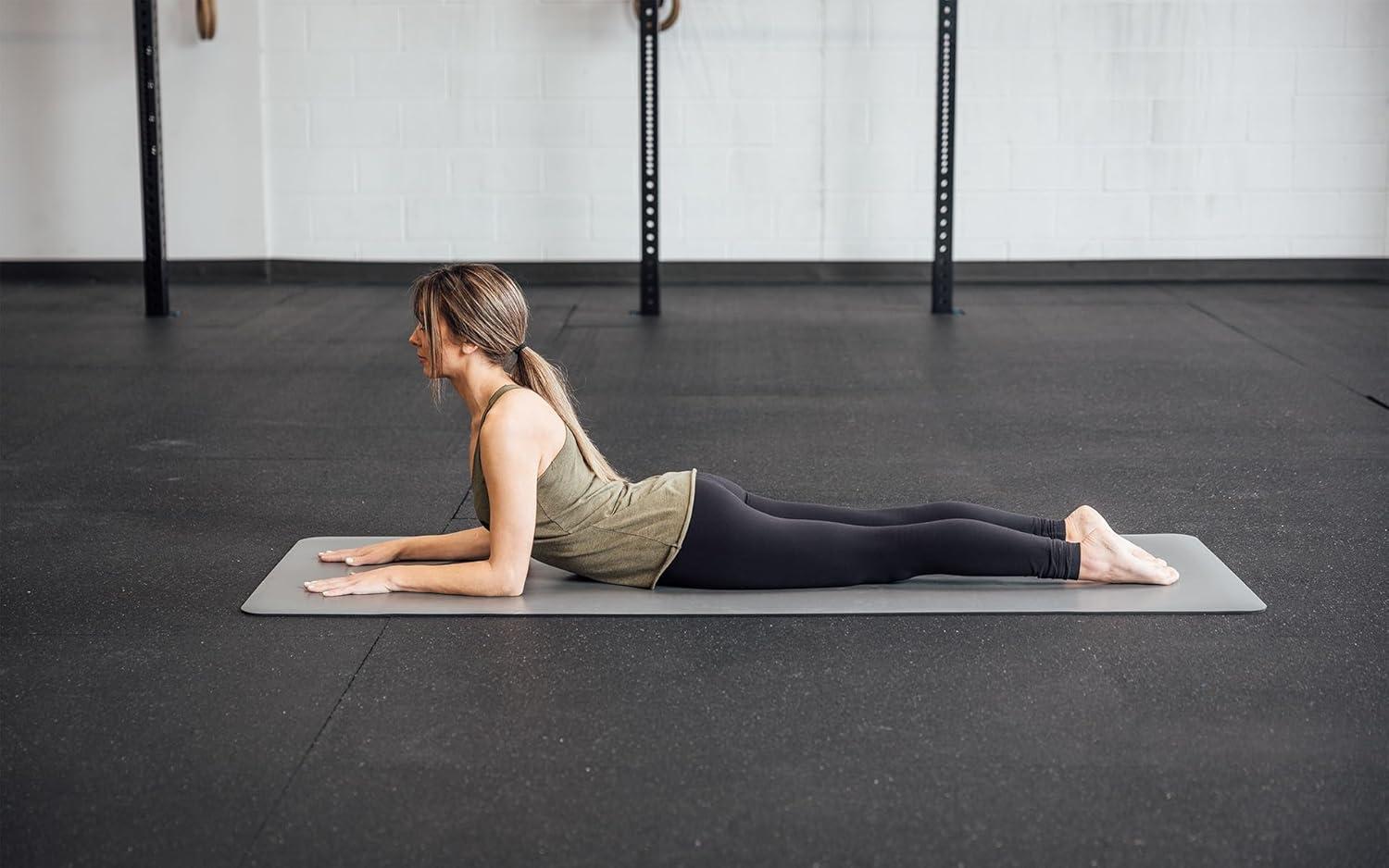 imageREP Fitness Premium Yoga Mat Cork or Polyurethane EcoFriendly NonSlip 5mm or 6mm Thick Travel Hot Yoga ampamp Home Fitness Mat Optional Carry Strap Organic Natural LatexFree MaterialsPolyurethane