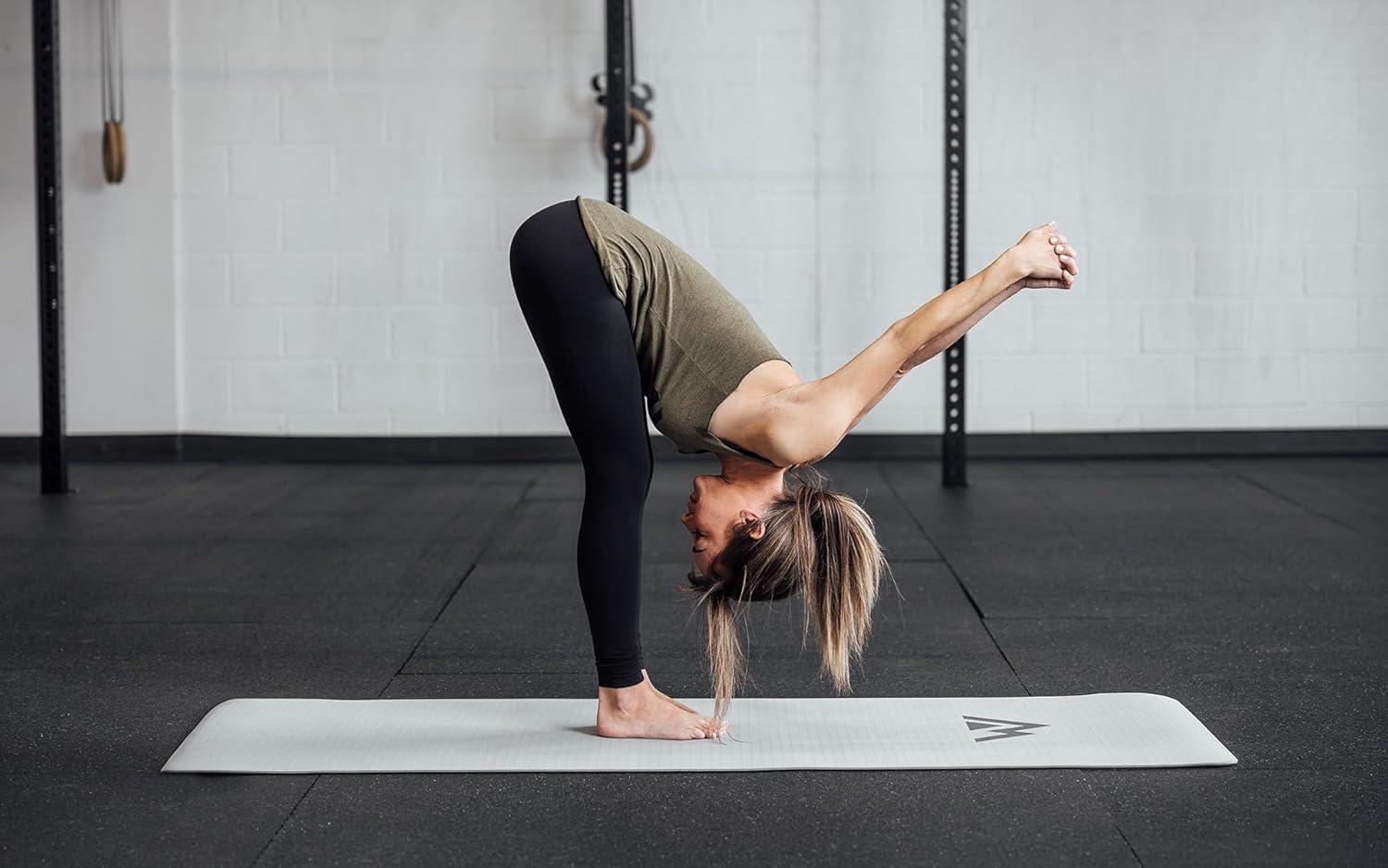 imageREP Fitness Premium Yoga Mat Cork or Polyurethane EcoFriendly NonSlip 5mm or 6mm Thick Travel Hot Yoga ampamp Home Fitness Mat Optional Carry Strap Organic Natural LatexFree MaterialsPolyurethane with Strap