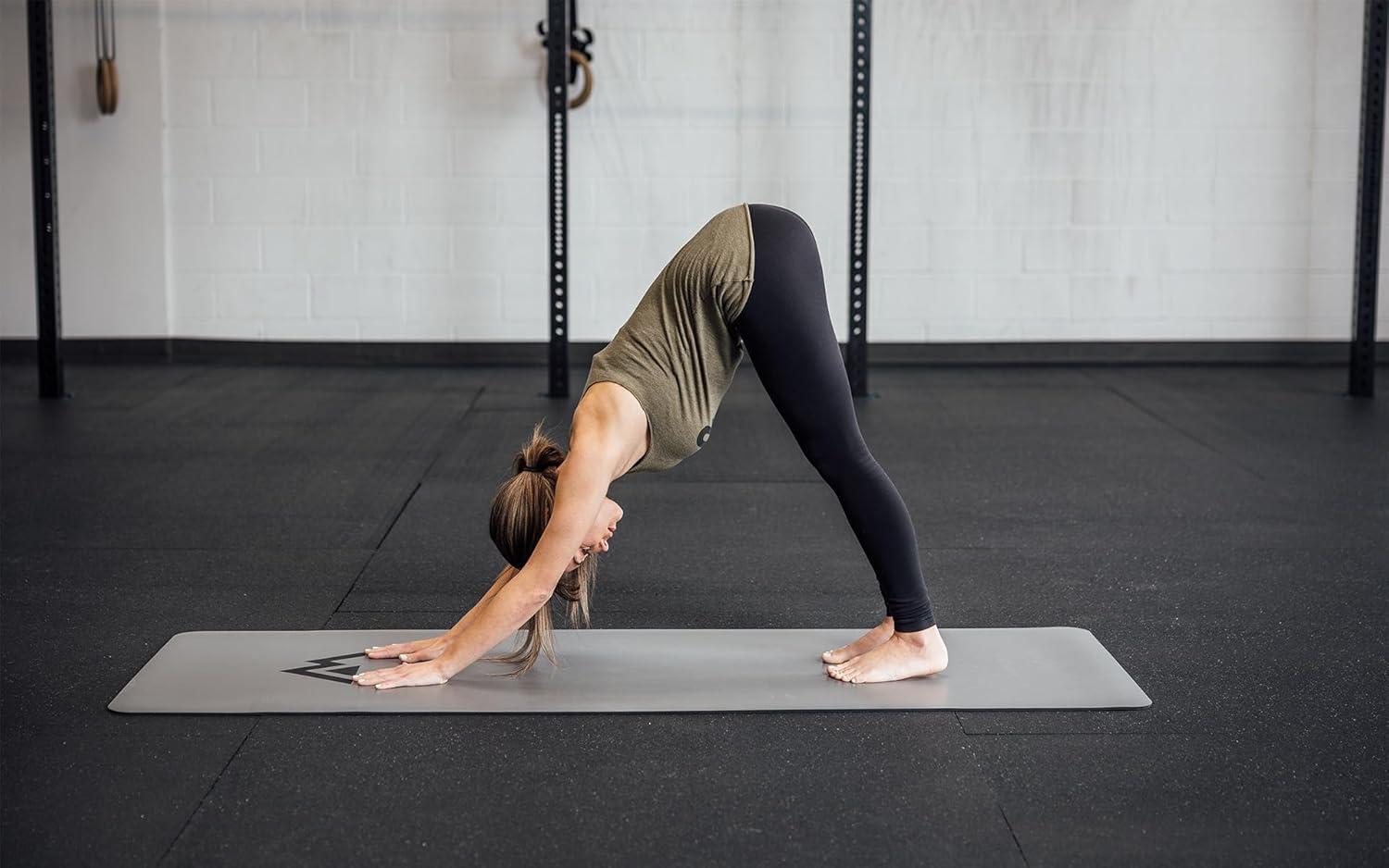 imageREP Fitness Premium Yoga Mat Cork or Polyurethane EcoFriendly NonSlip 5mm or 6mm Thick Travel Hot Yoga ampamp Home Fitness Mat Optional Carry Strap Organic Natural LatexFree MaterialsPolyurethane