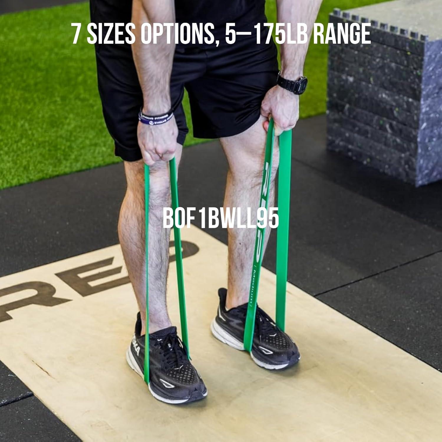imageREP Fitness Short Resistance Bands for Strength and Conditioning Multiple Resistance Levels Available from 5230lbs Sold as a Pair 12quot LengthOrange