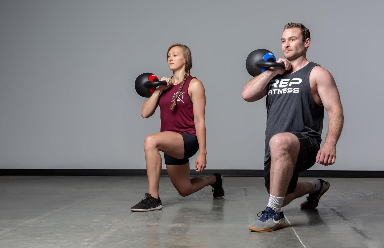 imageRep Fitness Adjustable Kettlebell Weight Set for Home Gym Strength Training Equipment for Men ampamp Women Compact Steel Bell with Ergonomic Handle 2040 lb 918 kg Variable Options24 Kg