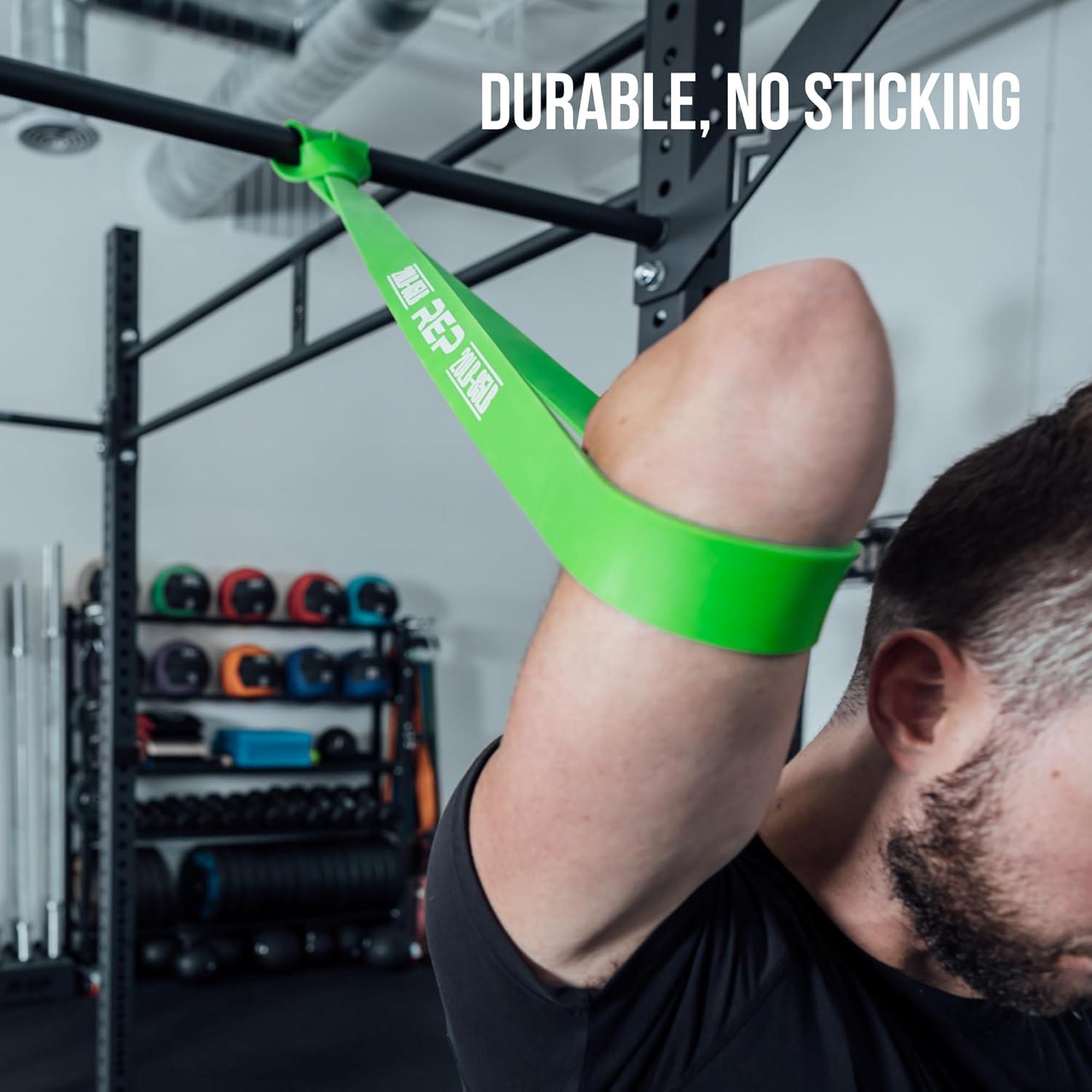 imageRep Fitness PullUp Bands Assisted Pullup and Resistance Stretch Bands for Strength and Conditioning Weightlifting Gymnastics Mobility and PowerLifting Sold as Single Bands or SetsG Orange 325in wide 70175 lbs