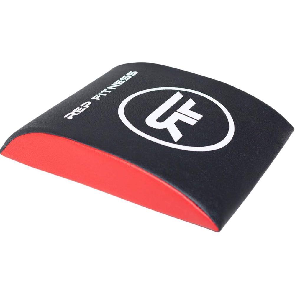 imageREP Fitness Ab Mat Sit Ups Exercise Equipment for Core Training Thick Foam Pad for Home Gym Workouts Lumbar Support Cushion for Back Pain Relief Compact Fitness Mat for Abs Floor RoutinesRed