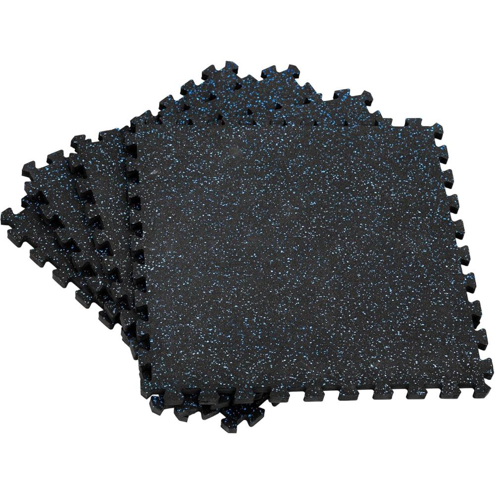 imageREP Fitness Interlocking Foam Tiles 12quot Thick Rubber Surface Home Workout Base Shock Absorbent Padding Puzzle Design 24quot Square Mats Exercise Equipment Platform Training Room CoverageBlack