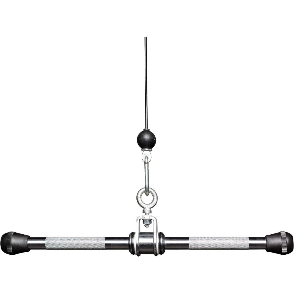 imageREP Fitness LAT Pulldown and Low Row Cable Machine Attachments and Functional Trainer Attachments  Curl Bar DHandle Ankle Cuff Tricep Rope Sports Handle Straight Bar Row Chinning TriangleStraight Bar Pro Style