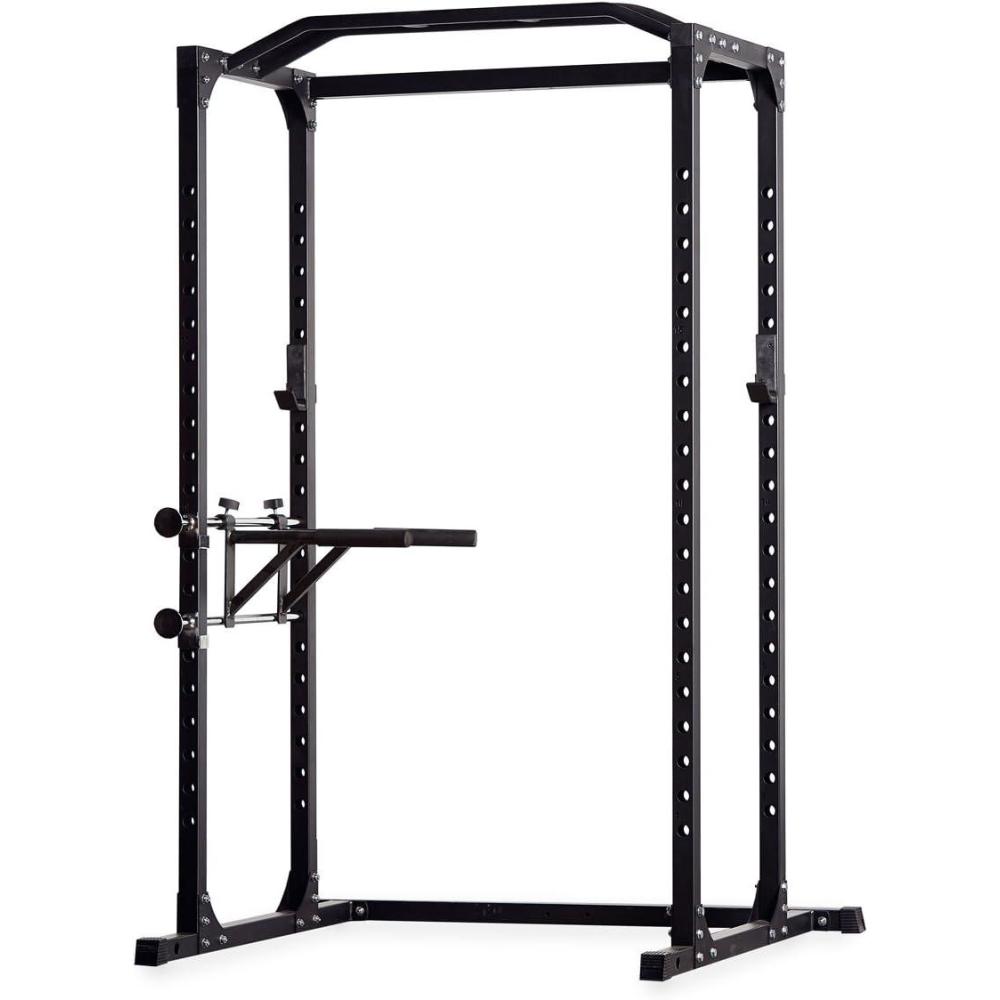imageREP Fitness PR1100 Power Rack 700 lbs Rated Lifting Cage for Weight TrainingBlack