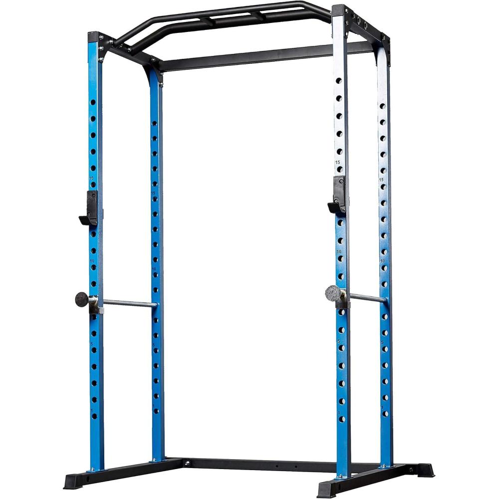 imageREP Fitness PR1100 Power Rack  700 lbs Rated Lifting Cage for Weight TrainingBlue Power Rack