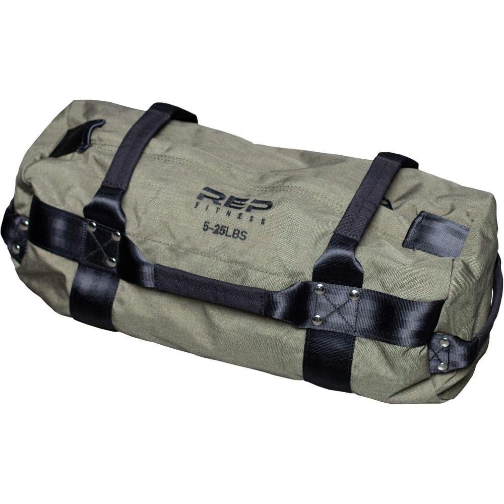 imageREP Fitness Sandbags Heavy Duty Workout Sandbags for Training CrossTraining Workouts Fitness Exercise and Military Conditioning Multiple Sizes and ColorsSmallArmyGreen