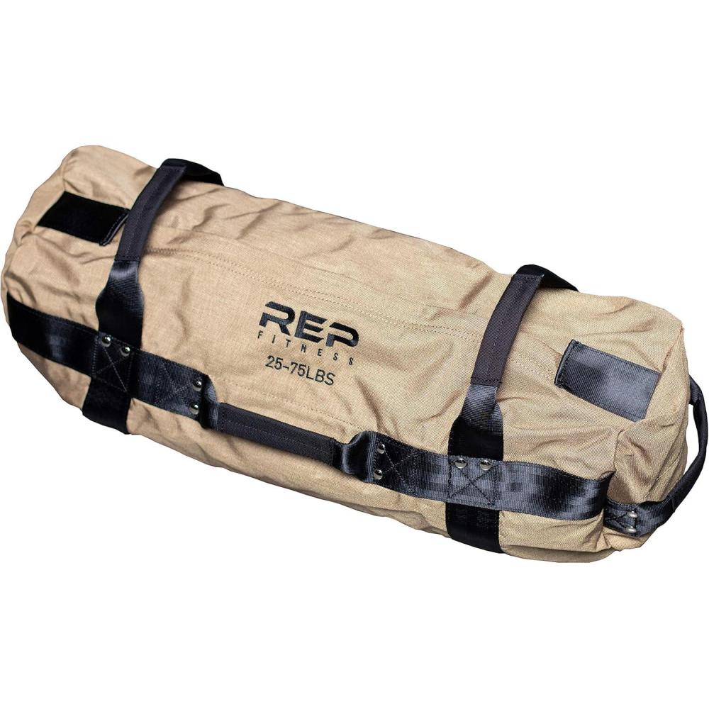 imageREP Fitness Sandbags Heavy Duty Workout Sandbags for Training CrossTraining Workouts Fitness Exercise and Military Conditioning Multiple Sizes and ColorsMediumTan