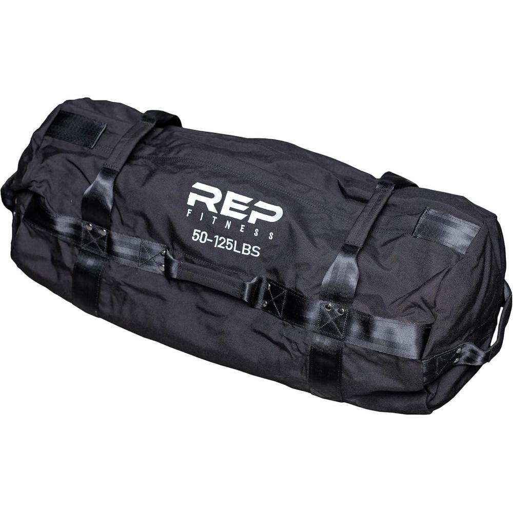 imageREP Fitness Sandbags Heavy Duty Workout Sandbags for Training CrossTraining Workouts Fitness Exercise and Military Conditioning Multiple Sizes and ColorsLargeBlack