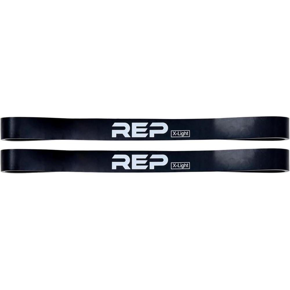 imageREP Fitness Short Resistance Bands for Strength and Conditioning Multiple Resistance Levels Available from 5230lbs Sold as a Pair 12quot LengthBlack