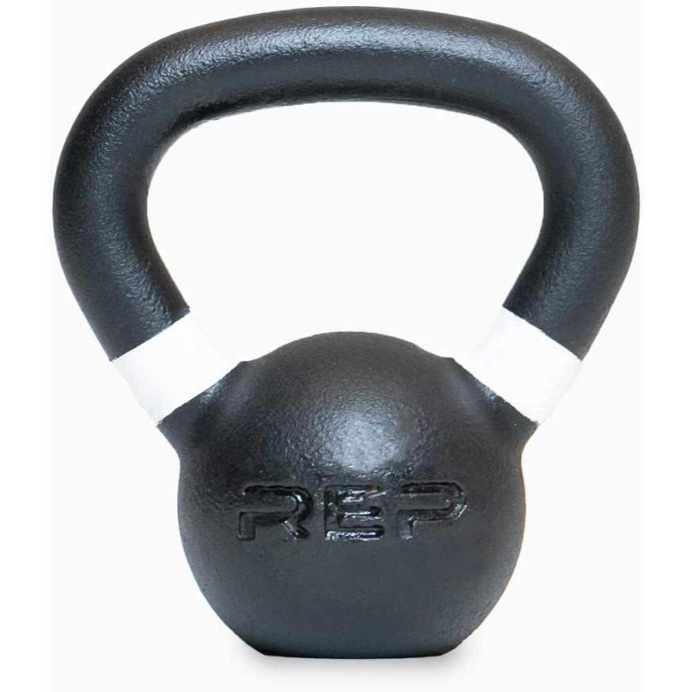 imageREP Fitness Single Kettlebells 5lb to 50lb Range Cast Iron Strength Training Adjustable Weight Power Workout Equipment Home Gym Free Weights Dumbbell Alternative Exercise Men Women5lb