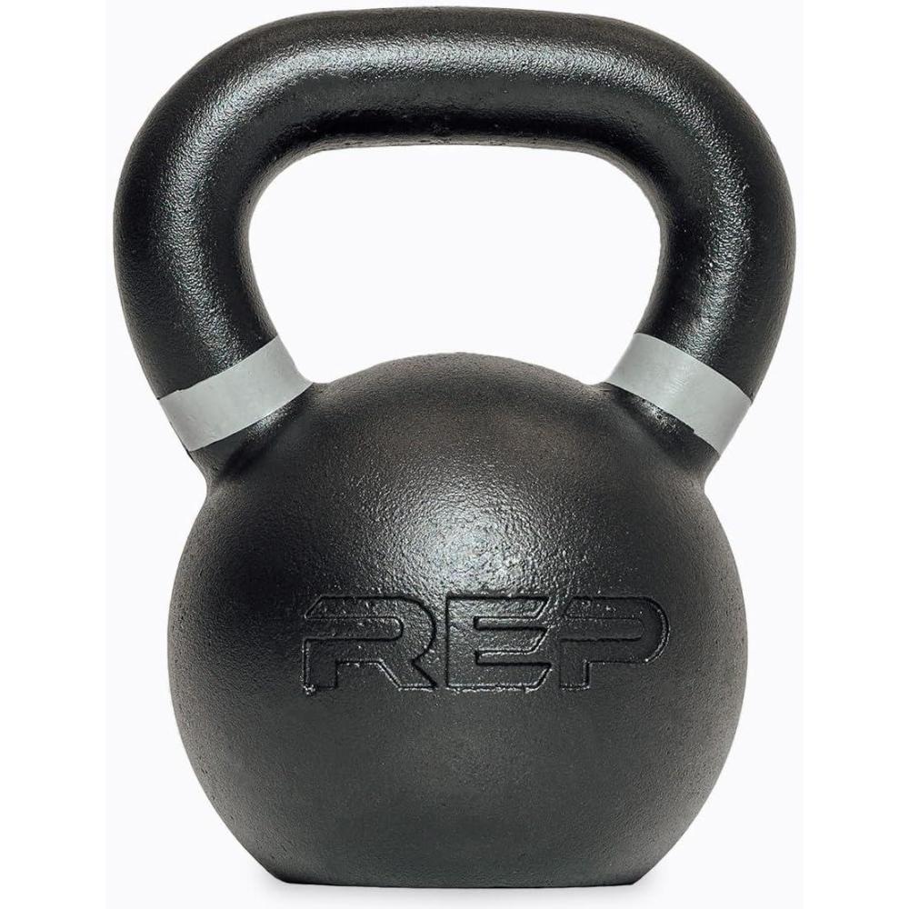 imageREP Fitness Single Kettlebells 5lb to 50lb Range Cast Iron Strength Training Adjustable Weight Power Workout Equipment Home Gym Free Weights Dumbbell Alternative Exercise Men Women45lb