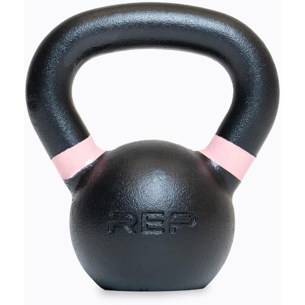 imageREP Fitness Single Kettlebells 5lb to 50lb Range Cast Iron Strength Training Adjustable Weight Power Workout Equipment Home Gym Free Weights Dumbbell Alternative Exercise Men Women15lb