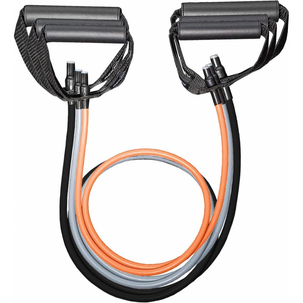 imageREP Fitness Tube Resistance Bands with Handles Exercise Bands for Home Fitness Training and Strength Training3 Pack