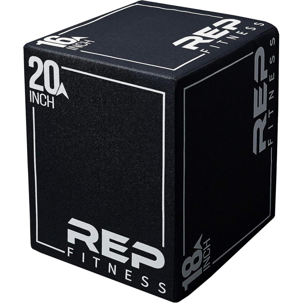 imageREP Soft Plyo Box  3in1 Foam Jump Box  3 Size Options 16quot 20quot 24quot  Plyometric Training Platform  Home Gym Equipment  NonSlip Step Block  Adjustable Workout Box  CrossFit Jump ToolSmall  201816 inch
