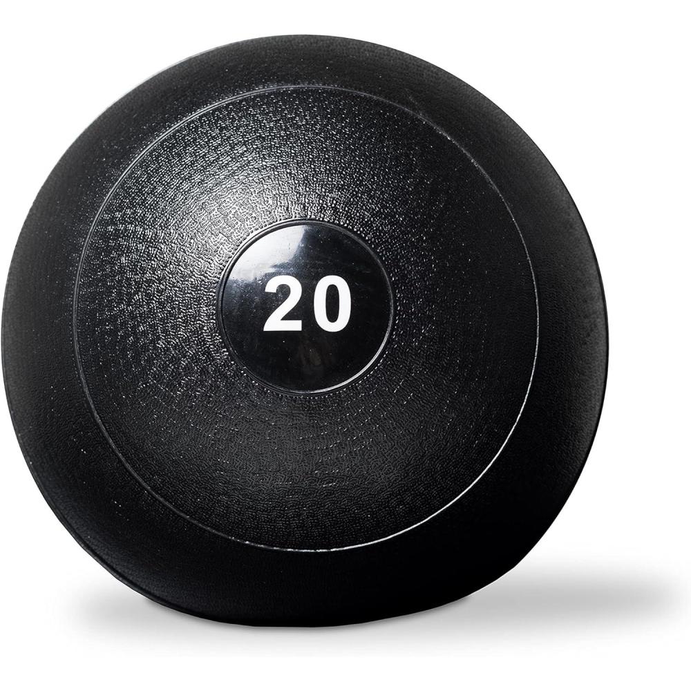 imageREP Weighted Slam Balls 5 to 70 lb Options Exercise and Fitness Balls for Strength Training Soft Rubber Grip NonBounce Medicine Ball Cross Fit Home Gym Fitness and Core Workouts Black200 Pounds