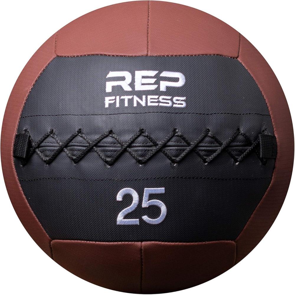 imageREP Weighted Slam Balls for Home Gym Fitness 530 lb Soft Textured Medicine Ball Sizes Heavy SandFilled Workout Weights for Strength Core Training Crossfit Conditioning ampamp Slam Ball Exercises25 lbs