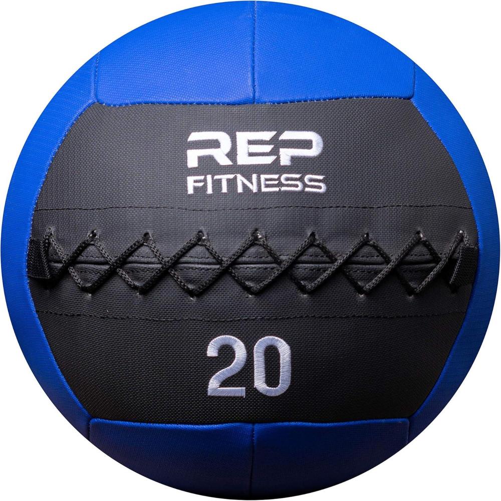 imageREP Weighted Slam Balls for Home Gym Fitness 530 lb Soft Textured Medicine Ball Sizes Heavy SandFilled Workout Weights for Strength Core Training Crossfit Conditioning ampamp Slam Ball Exercises20 lbs