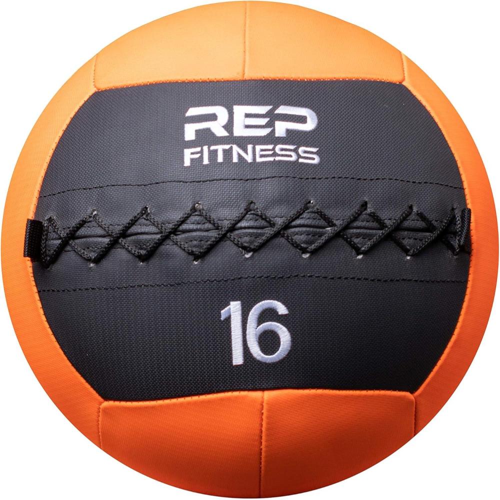 imageREP Weighted Slam Balls for Home Gym Fitness 530 lb Soft Textured Medicine Ball Sizes Heavy SandFilled Workout Weights for Strength Core Training Crossfit Conditioning ampamp Slam Ball Exercises16 lbs