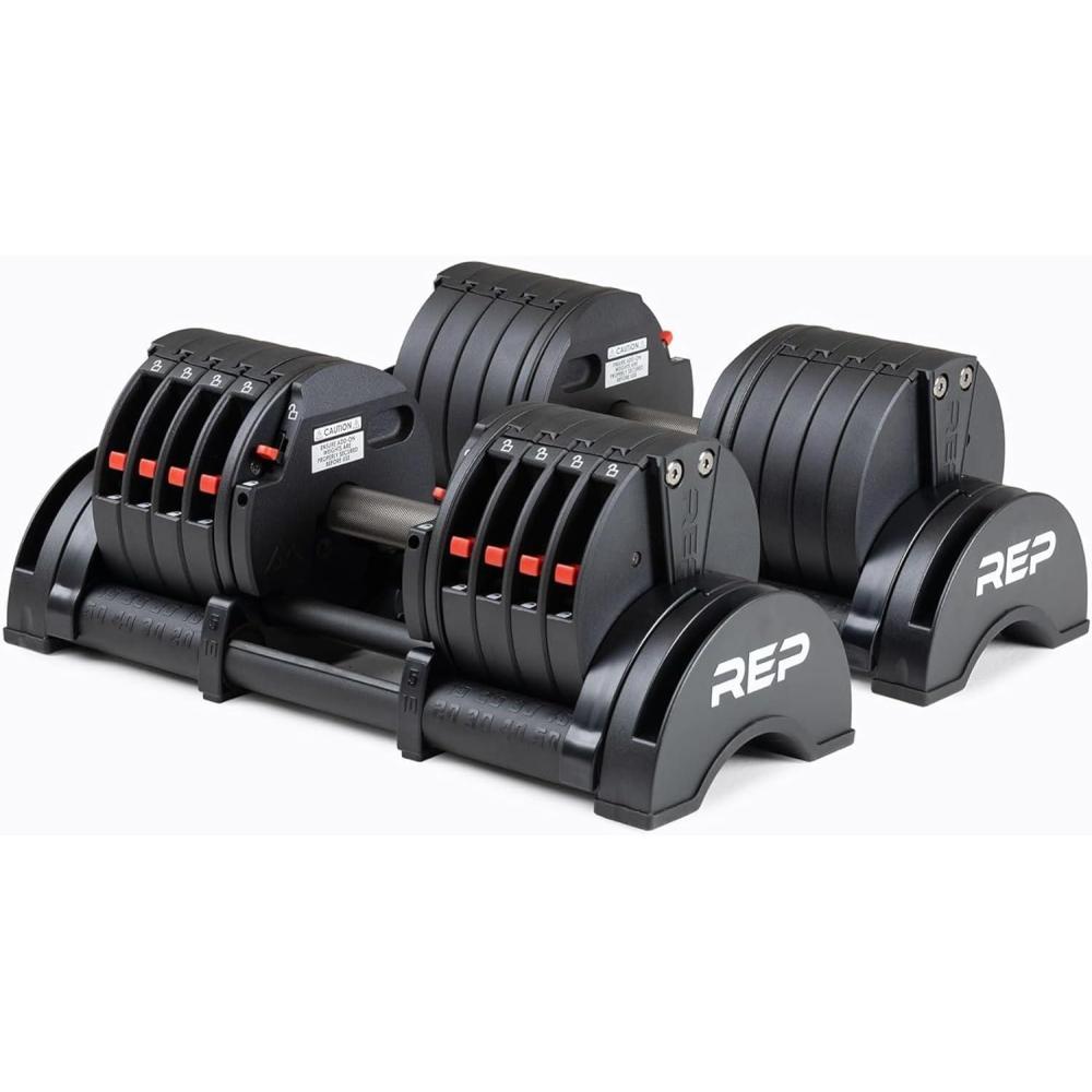 imageRep Fitness Quickdraw Adjustable Dumbbells Multiple weight ranges available including 530 540550 and 560 lbs550 lbs