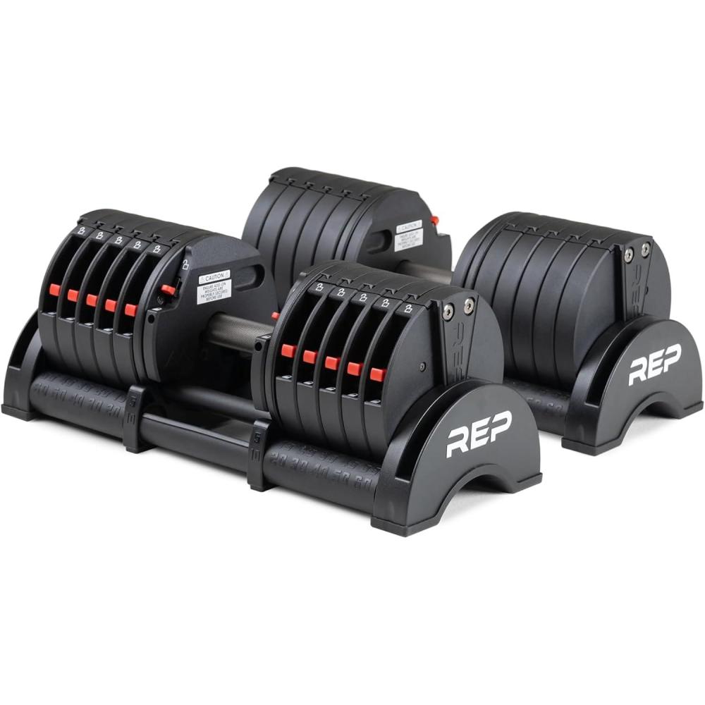 imageRep Fitness Quickdraw Adjustable Dumbbells Multiple weight ranges available including 530 540550 and 560 lbs560 lbs
