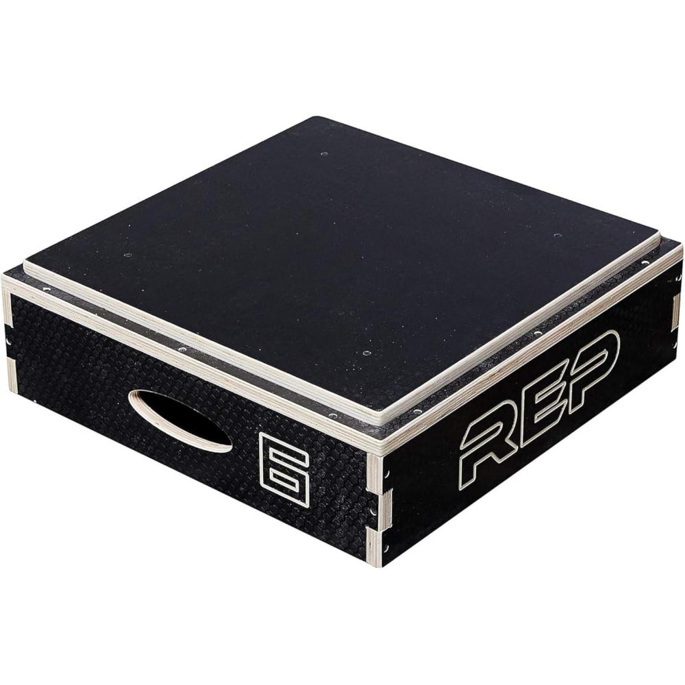 imageRep Wooden Plyo Box Stackable Jump Platforms for Home Gym Workouts Multiple Height Options from 4 68 and 12quot Exercise Step Up Boxes for CrossFit ampamp Plyometric Training Durable Fitness Equipment6