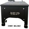 REP Adjustable Plyo Box | Metal Jump Platform | Home Gym Exercise Step | Plyometric Training Equipment | Fitness Workout Bench | Assembled Steel Jumping Boxes | Adjustable Height Workout Tool