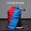 REP Battle Ropes – PolyDacron Battle Rope for Strength and Conditioning Workouts – 1.5″ and 2″ Diameter, 30ft, 40ft, 50ft Lengths with Optional Cover Sleeve(Red with Sleeve)