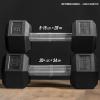 REP FITNESS Dumbbell Set with Bench – 5-50, 5-75 or 5-100 Rubber Hex Dumbbell Set with Either Flat or Adjustable Bench(OptionA: 5-50withFlat)