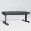 REP Fitness Flat Weight Bench, Heavy Duty Workout Bench For Home Gym, Folding Fitness Equipment For Strength Training, Adjustable Utility Platform For Dumbbells, Barbell, Lifting And Core Exercises(Metallic Black)