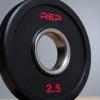 REP Fitness Rubber Coated Olympic Plates, Updated Design – Tri-Grip Olympic Barbell Weights – Sold in Pairs and Sets…(A: 2.5lb Pair)