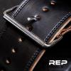 REP Leather Lined Weightlifting Belt, 10mm Powerlifting Support Belt for Squats, Deadlifts, Gym Training, IPF Compliant, Adjustable Buckle, Back Brace for Men and Women(Brown)