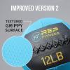 REP Weighted Slam Balls for Home Gym Fitness | 5-30 lb Soft Textured Medicine Ball Sizes | Heavy Sand-Filled Workout Weights for Strength, Core Training, Crossfit, Conditioning & Slam Ball Exercises(12 lbs)