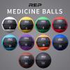 REP Weighted Slam Balls for Home Gym Fitness | 5-30 lb Soft Textured Medicine Ball Sizes | Heavy Sand-Filled Workout Weights for Strength, Core Training, Crossfit, Conditioning & Slam Ball Exercises(10 lbs)