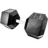 Rep Fitness Rubber Hex Dumbbell(s) – Singles (55LB +) and Pairs (5LB – 50LB) – Low Odor, Fully Knurled Handle(120 LB SINGLE DB)