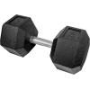 Rep Fitness Rubber Hex Dumbbell(s) – Singles (55LB +) and Pairs (5LB – 50LB) – Low Odor, Fully Knurled Handle(70 LB SINGLE DB)