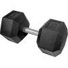 Rep Fitness Rubber Hex Dumbbell(s) – Singles (55LB +) and Pairs (5LB – 50LB) – Low Odor, Fully Knurled Handle(75 LB SINGLE DB)