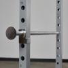 Rep PR-1100 Power Rack – 700 lbs Rated Lifting Cage for Weight Training (Silver Power Rack, No Bench)