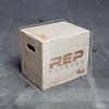 Rep Plyometric Wood Jump Box | CrossFit & Strength Training | 12 to 30″ Range of Wooden Step Platforms | Gym & Sports Workouts | Fitness, Exercise, Physical Therapy Equipment | Pro Conditioning Tool(Small  16″ x 14″ x 12″)