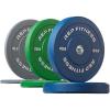 REP Fitness Color Bumper Plates – Color-Coded Low Odor Rubber Olympic Plates for Strength, Conditioning, and Weightlifting(G. 160lb Color Set)