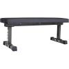 imageREP Fitness Flat Weight Bench Heavy Duty Workout Bench For Home Gym Folding Fitness Equipment For Strength Training Adjustable Utility Platform For Dumbbells Barbell Lifting And Core ExercisesMatte Black